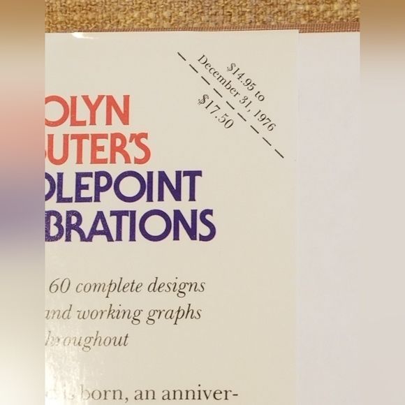 Vintage Carolyn Ambuter’s Needlepoint Celebrations 1st Edition HC Dustjacket - Picture 4 of 8